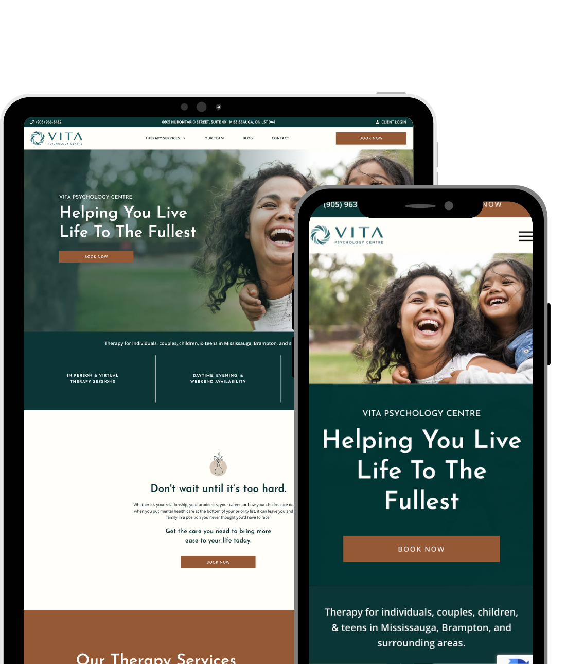 Vita Psychology Center Psychologist Website